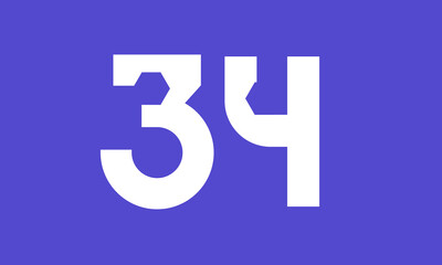 Number Blue Tech Modern Hexagon Logo