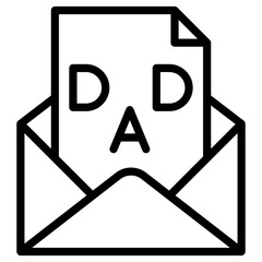 father's envelope icon