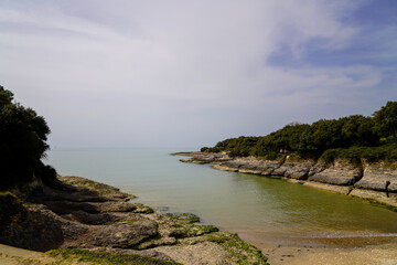 atlantic bay in gironde river in Meschers-sur-Gironde france