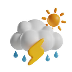 drizzling with lightning at day