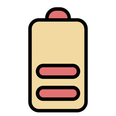 battery color line icon