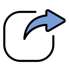 share color line icon