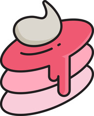 Macaron Dessert Illustration
