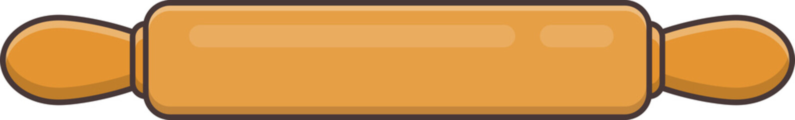 Fototapeta premium wooden rolling pin vector isolated