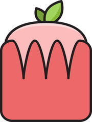 Cupcake Icon Illustration
