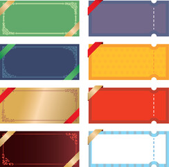 クーポン券　フレーム枠　セット