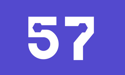 Number Blue Tech Modern Hexagon Logo