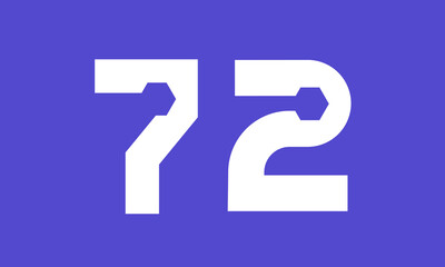 Number Blue Tech Modern Hexagon Logo