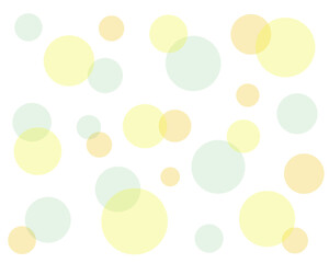 ランダムなパステルカラーのたくさんの水玉模様