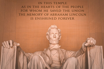Lincoln Memorial in Washington, D.C., USA.
