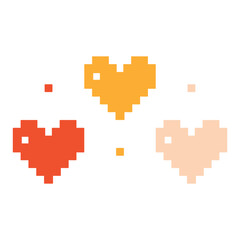 Heart Pixel Illustration