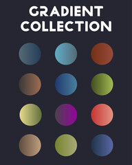 A large set of universal gradients. Vector illustration