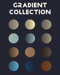 A large set of universal gradients. Vector illustration