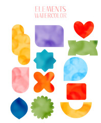 Elements watercolor set