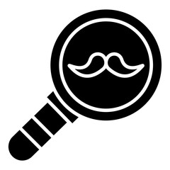 fathers day magnifying glass icon