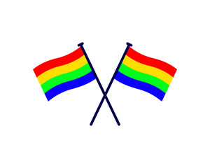 vector illustration of rainbow flag