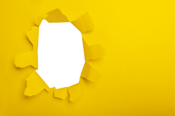 a hole in turquoise paper