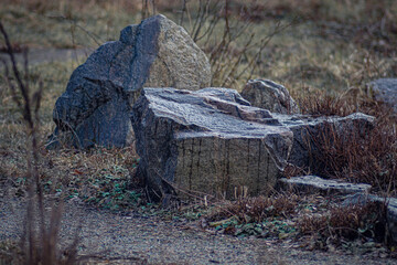 Stone, Rock, Cliff in nature.