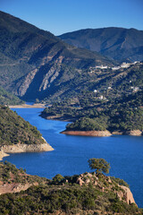 Embalse de la Concepcion (Embalse El Angel) on the Rio Verde between Marbella and Istan, Costa del Sol, Malaga Province, Andalucia, Spain, Western Europe.