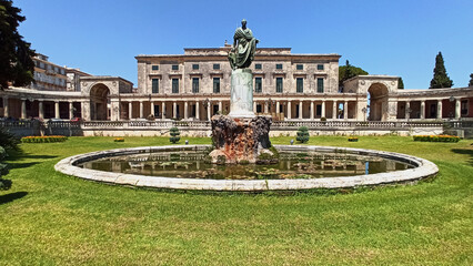 Naklejka premium Palace of Saints Michael and George (Palaia Anaktora) in Corfu(Kerkyra) island, Ionian sea, Greece