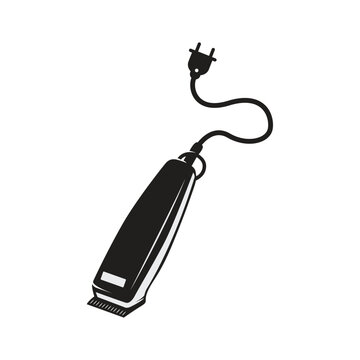 Electrical hair clipper or shaver vintage style Vector.