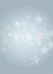 Vector Magical Glowing Background with Silver and Purple Falling Stars on Grey. Sparkle Star Sky Cover and Card Design. Glittery Confetti Frame. Christmas and New Year Poster. Baby Fairy Print.