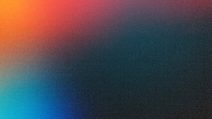 Abstract blurred grainy gradient background texture. Colorful digital grain soft noise effect pattern. Lo-fi multicolor vintage retro. VHS Glitch Texture - obrazy, fototapety, plakaty