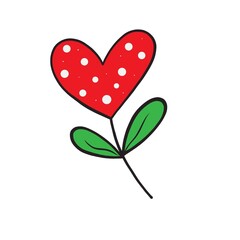 hand drawn heart Valentine's Day