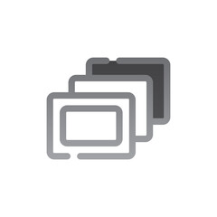 photograph two tone gradient icon