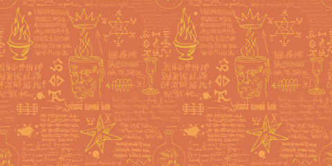 alchemical formula with encrypted symbols