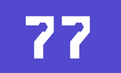 Number Blue Tech Modern Hexagon Logo