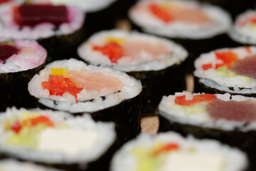sushi on a plate
