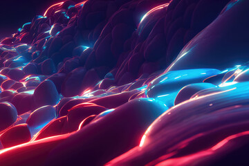 Obraz premium 3d illustration of proliferating volumetric bacteria