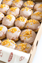 tłusty czwartek, pączki, jedzenie, deser, świeży, delikatesowy, słodki