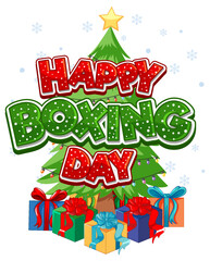 Happy Boxing Day banner design