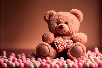 lovely teddy bear valentine