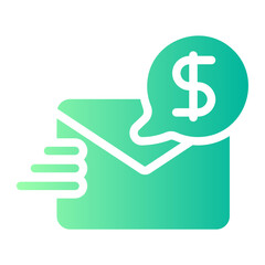 send money gradient icon