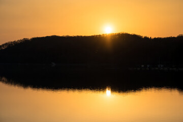 Beautiful lake landscape