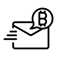 send money line icon