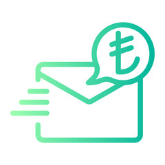 send money gradient icon