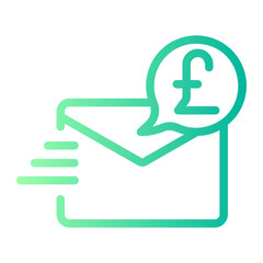 send money gradient icon