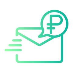 send money gradient icon