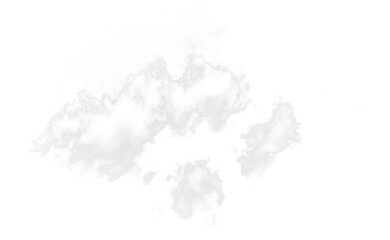 Obraz premium Isolated PNG cutout of a cloud on a transparent background, ideal for photobashing, matte-painting, concept art