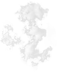 Isolated PNG cutout of a cloud on a transparent background, ideal for photobashing, matte-painting, concept art
