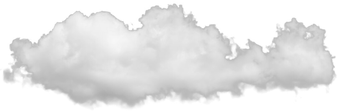 Isolated PNG cutout of a cloud on a transparent background, ideal for photobashing, matte-painting, concept art
