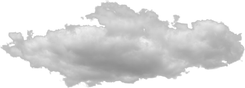 Isolated PNG cutout of a cloud on a transparent background, ideal for photobashing, matte-painting, concept art
