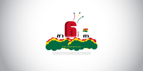 vector illustration for happy Ghana independence day