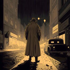 The detective comics art style Generative AI