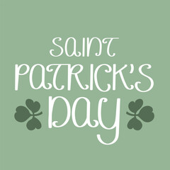 Vector typographic illustration for St. Patrick's Day