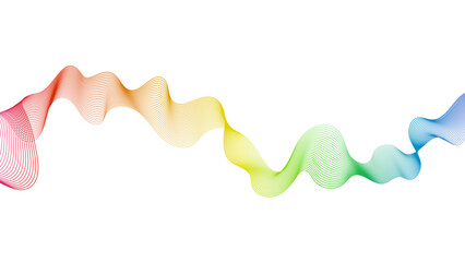 Abstract backdrop with wave gradient lines